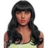 Black, wavy & medium length